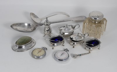 Lot 349 - A collection of silver and silver plated wares...