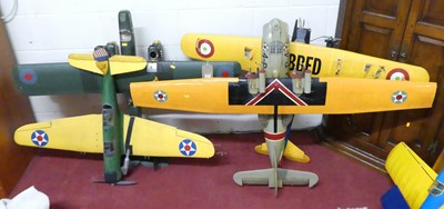 Lot 1172 - A collection of four various scratch-built...