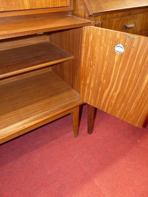 Lot 1188 - A 1970s Nathan teak highboard, w.122cm