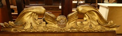 Lot 1189 - A 19th century Italian giltwood floral carved...