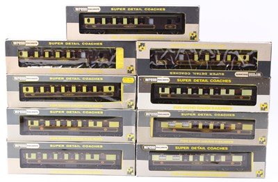 Lot 454 - Nine Wrenn Pullman brown/cream cars, all brown...