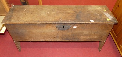 Lot 1217 - An 18th century provincial boarded oak...