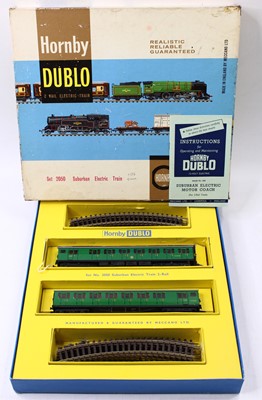 Lot 275 - Hornby Dublo 2-rail Suburban Electric Train...