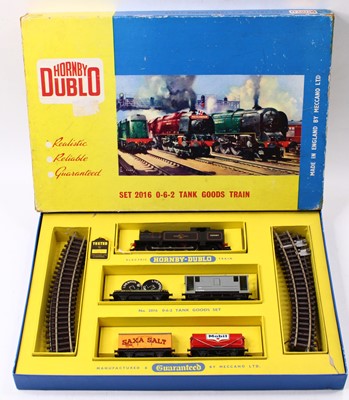 Lot 286 - Hornby-Dublo 2-rail 0-6-2 tank goods set...