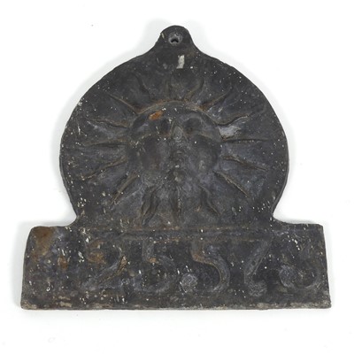 Lot 371 - A cast lead fire mark height 18.5cm