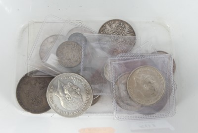 Lot 501 - A collection of Victorian and later silver...