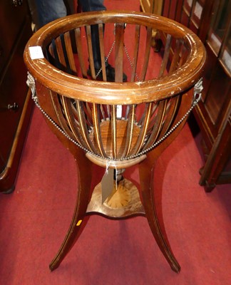 Lot 1253 - A mahogany and gilt metal mounted planter, h.83cm