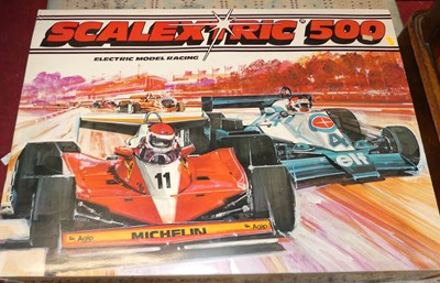 Lot 1509 - A Scalextric 500 electric model racing set,...