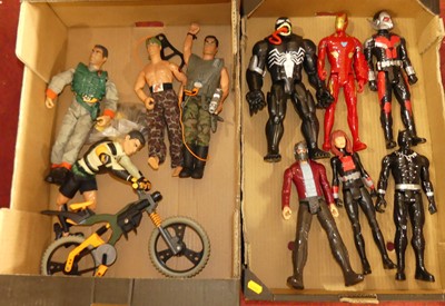 Lot 1564 - Two trays containing Marvel related figures...