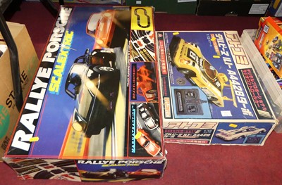 Lot 1566 - A Scalextric electric valley Porsche racing...