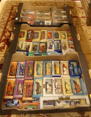 Lot 1569 - Three trays of boxed modern issue diecast to...