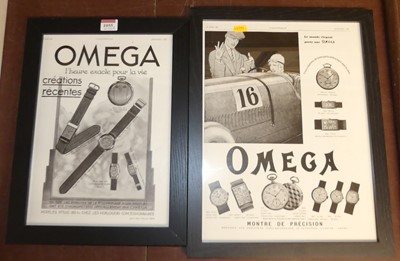 Lot 1055 - Two reproduction monochrome advertising prints...