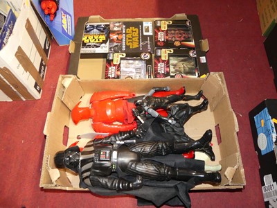 Lot 1608 - Two trays of Star Wars related figures,...