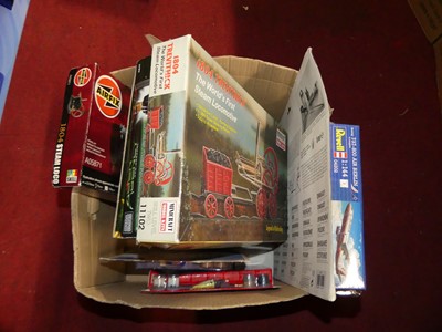 Lot 1609 - A box of Revell/Airfix and other boxed plastic...