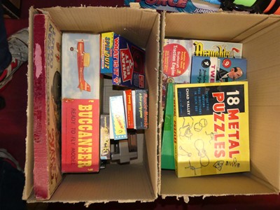 Lot 1641 - Two boxes of various board/interactive games...