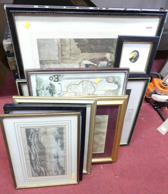 Lot 1070 - Assorted pictures and prints, to include...