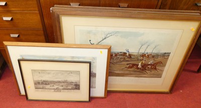 Lot 1075 - Assorted pictures and prints, to include...