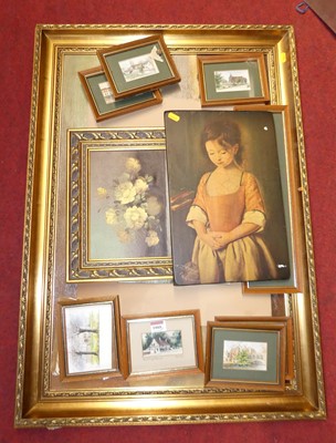 Lot 1088 - Assorted pictures and prints to include a...