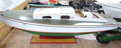 Lot 1562 - A very well made GRP hulled kit built model of...