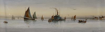 Lot 1107 - Stanley Forbes - Boats on the calm,...