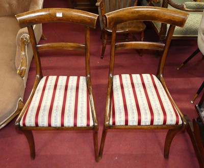 Lot 1350 - A pair of mid-19th century mahogany barback...