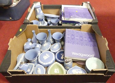 Lot 713 - Two boxes of Wedgwood jasper ware