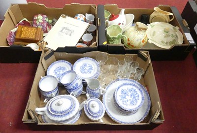 Lot 702 - Three boxes of ceramics to include an Askania...