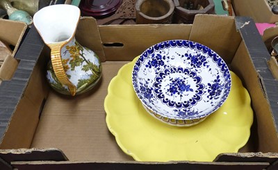 Lot 721 - A collection of ceramics to include; Maiolica...