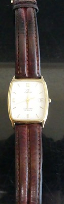 Lot 455 - A gent's gold plated Omega Seamaster quartz...