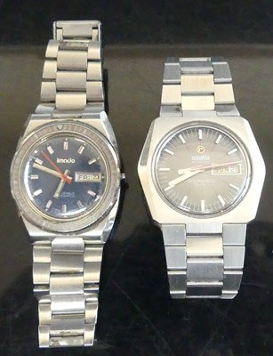 Lot 468 - A 1970s gent's Roamer steel cased automatic...