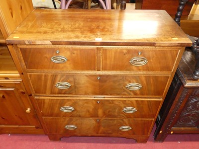 Lot 1386 - A mid 19th century mahogany square front chest...