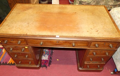 Lot 1399 - A mid-Victorian mahogany round cornered and...