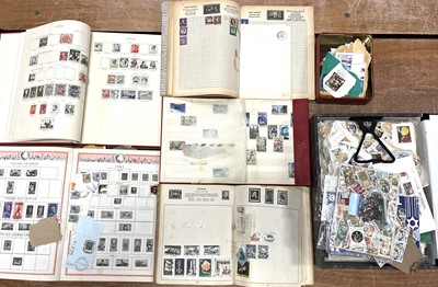 Lot 530 - A collection of world stamps, mainly housed in...