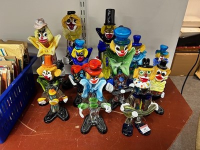 Lot 60 - Collection of Glass Murano Clowns