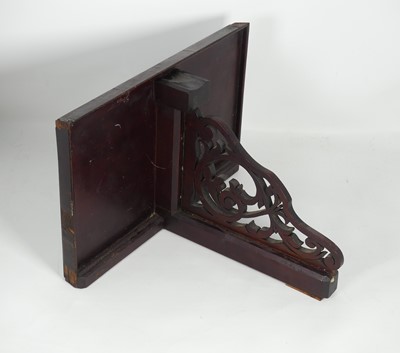 Lot 52 - A 19th century fret carved mahogany wall...