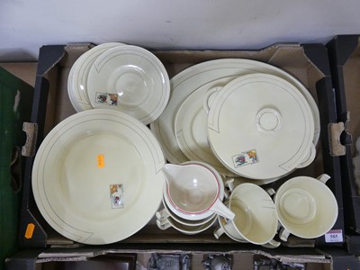 Lot 585 - A Clarice Cliff Moderne Odette Art Deco style...