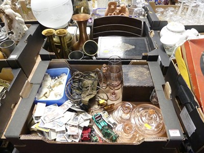 Lot 625 - Three boxes of miscellaneous items to include...