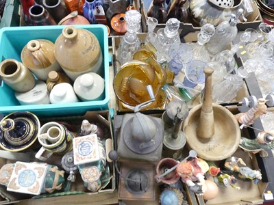 Lot 633 - Four boxes of miscellaneous items to include...