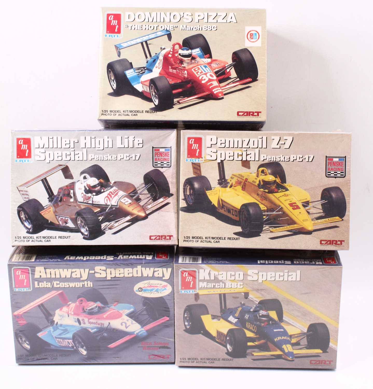 Lot 739 - AMT/ERTL 1.25 scale ‘Indy 500’ kits, 6827...