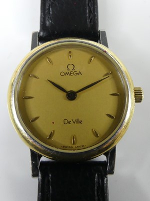 Lot 2771 - A lady's Omega DeVille quartz wristwatch in...