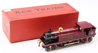 Lot 209 - ACE Trains 0 gauge 4-4-4 tank, in Metropolitan...