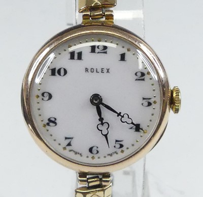 Lot 2783 - A vintage lady's Rolex 9ct gold manual wind...