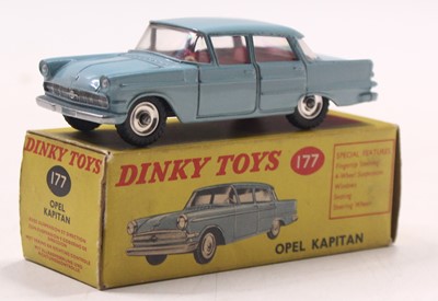 Lot 1015 - Dinky Toys, 177, Open Kapitan, blue-greyish...