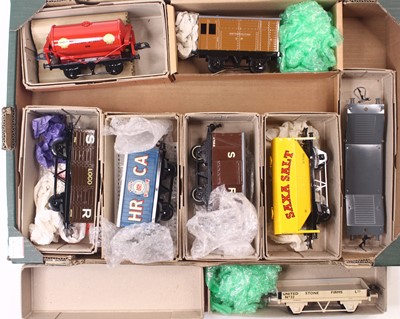 Lot 168 - Eight repainted and code 3 Hornby wagons...