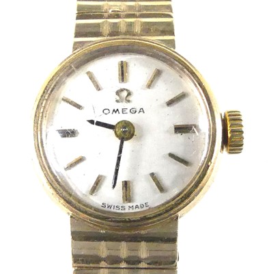 Lot 2789 - A lady's Omega 9ct gold cased bracelet watch,...