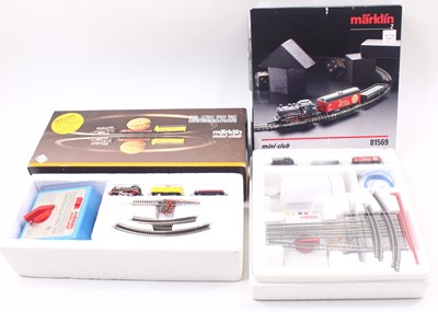 Lot 773 - Two Marklin Mini Club Z gauge sets, including...