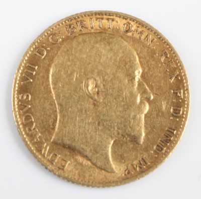 Lot 3134 - Great Britain, 1907 gold half sovereign,...