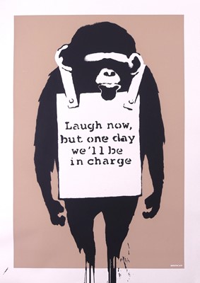 Lot 284 - West Country Prince after Banksy - Laugh Now...