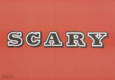 Lot 290 - Ben Eine (b.1970) - SCARY (2017), offset...