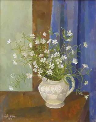 Lot 291 - Angela Burfoot (1934-2006) - Daisies in a jug,...